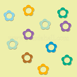 64Pcs 8 Colors Plastic Knittings Tool&nbsp;DIY-CP0012-74B