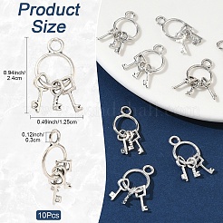 10Pcs Tibetan Style Zinc Alloy Pendants&nbsp;TIBEP-YW0002-19