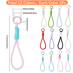 12Pcs 12 Colors Polyester Mobile Straps&nbsp;FIND-SC0022-02