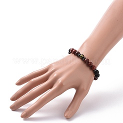 Wooden & Non-magnetic Synthetic Hematite Beaded Bracelet Sets&nbsp;BJEW-JB09063