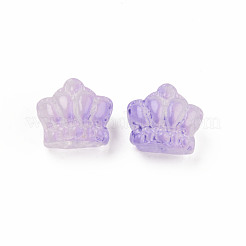 Two Tone Transparent Spray Painted Glass Beads&nbsp;GLAA-Q092-02-C01