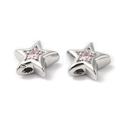 Brass with Cubic Zirconia Beads Beads&nbsp;KK-K333-29P-02