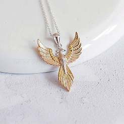 Alloy Phenix Pendant Necklaces&nbsp;FS-WGCCE86-01