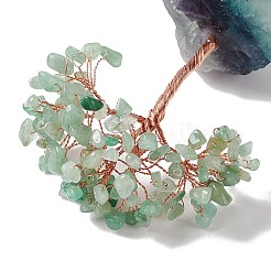 Natural Green Aventurine Tree Display Decoration&nbsp;DJEW-G027-10RG-03
