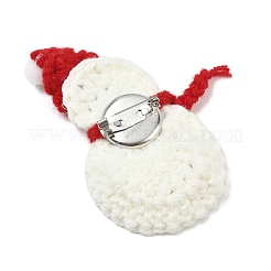 Christmas Yarn & Plastic Brooch&nbsp;JEWB-K029-01B