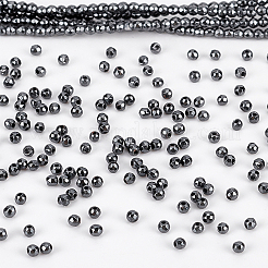 2 Strands Non-magnetic Synthetic Hematite Beads Strands&nbsp;G-NB0004-67