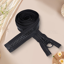 Alloy & Polyester & Resin Zipper&nbsp;AJEW-CY0003-01