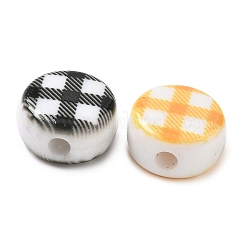 Printed Opaque Acrylic Beads&nbsp;OACR-P031-04M