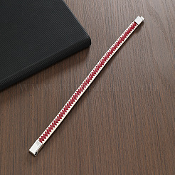 Imitation Leather Cord Braided Bracelets&nbsp;FS-WGFB3DB-01
