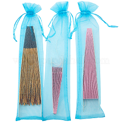 100Pcs Organza Drawstring Bags for Chinese Fan&nbsp;OP-GF0001-02A