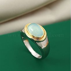 Oval Brass Cat Eye Finger Rings&nbsp;FS-WGC727D-04