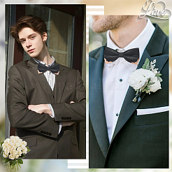 1Pc Polyester Bow Ties for Bridegroom&nbsp;AJEW-SP0003-33
