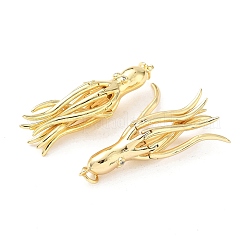 Brass Micro Pave Cubic Zirconia Pendants&nbsp;KK-M205-15G