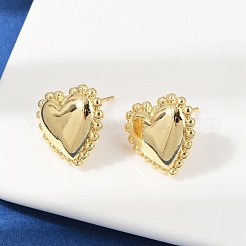 Brass Stud Earrings&nbsp;EJEW-H154-06G