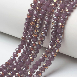 Electroplate Glass Beads Strands&nbsp;EGLA-A034-J6mm-H