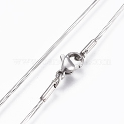 Non-Tarnish 304 Stainless Steel Snake Chain Necklaces&nbsp;NJEW-F248-01A-P