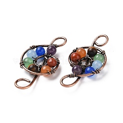 Chakra Theme Natural Mixed Stone Big Pendants&nbsp;G-G871-07R