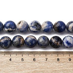 Natural Sodalite Beads Strands&nbsp;G-R015-B01-10mm