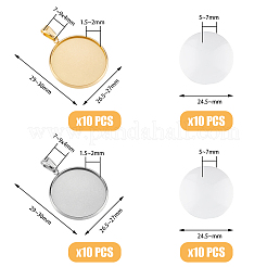 DIY Blank Domen Pendant Making Kit&nbsp;DIY-DC0002-09