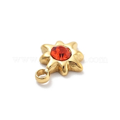 Star 304 Stainless Steel Rhinestone Charms&nbsp;STAS-L283-31G
