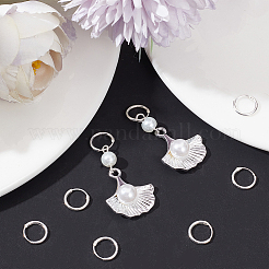 4 Pairs 925 Sterling Silver Huggie Hoop Earring Findings&nbsp;STER-BBC0005-36S