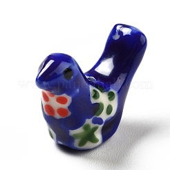 Handmade Printed Porcelain Beads&nbsp;PORC-F005-04D