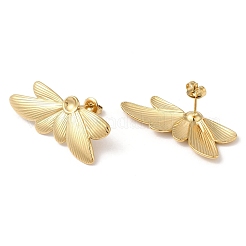 Ion Plating(IP) 304 Stainless Steel Stud Earrings&nbsp;EJEW-Z022-32G