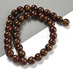 Synthetic Gold Clinquant Stone Beads Strands&nbsp;G-P549-A01-02C