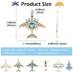 24Pcs 6 Styles Alloy Enamel Pendants&nbsp;ENAM-CJ0007-45