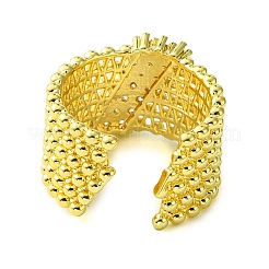 Brass Micro Pave Cubic Zirconia Open Cuff Rings&nbsp;RJEW-K256-03G
