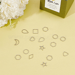 DIY 304 Stainless Steel Geometry Dangle Earrings Making Kit&nbsp;DIY-DR0001-37