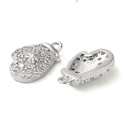 Brass Micro Pave Cubic Zirconia Charms&nbsp;KK-F862-06P