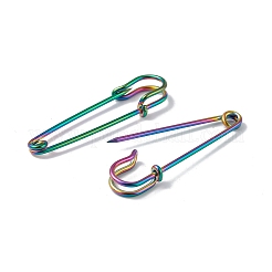 Ion Plating(IP) 304 Stainless Steel Safety Pins Brooch Findings&nbsp;STAS-I673-05MC