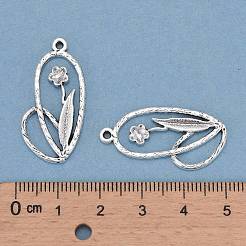 Tibetan Style Alloy Pendant&nbsp;TIBEP-EA11056YKG-AS-FF