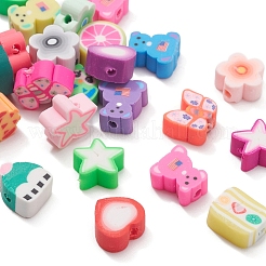 160Pcs 8 Style Handmade Polymer Clay Beads&nbsp;CLAY-YW0001-44