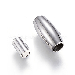 Tarnish Resistant 304 Stainless Steel Magnetic Clasps with Glue-in Ends&nbsp;STAS-D159-42