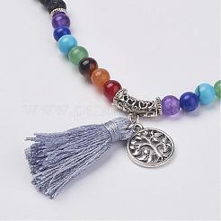 Natural Gemstone Beads Necklaces&nbsp;NJEW-F147-A01