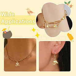 9Pcs 3 Colors Brass Enamel Charms&nbsp;KK-CJ0014-16
