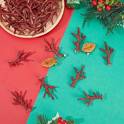 40Pcs Velvet Antler Snowman Hand Branch&nbsp;DOLL-GF0001-08A