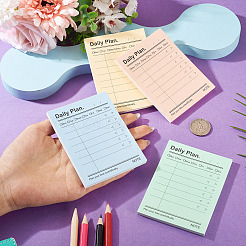 4Pcs 4 Colors Paper Portable Plan Notepad&nbsp;OFST-TA0001-06A