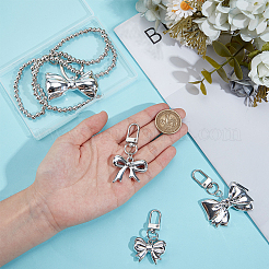 5Pcs 5 Styles Plastic Bowknot Pendant Decorations&nbsp;KEYC-BBC0001-14