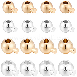 100Pcs 4 Styles Brass Crimp Beads&nbsp;KK-BBC0027-74