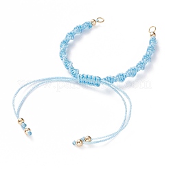 Adjustable Polyester Braided Cord Bracelet Making&nbsp;AJEW-JB00848-04