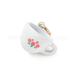 Spray Painted Brass Charms&nbsp;KK-CBAEB58-13
