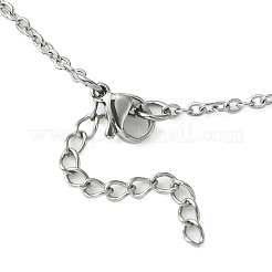 Tarnish Resistant 304 Stainless Steel Cable Chains Macrame Pouch Empty Stone Holder for Pendant Necklaces Making&nbsp;NJEW-TA00086-01