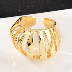 Brass Adjustable Cuff Rings&nbsp;RJEW-C140-05G