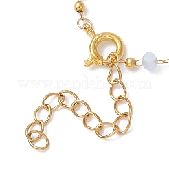 Glass Beaded Link Chain Bracelets for Women&nbsp;BJEW-JB12978