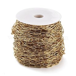 316L Surgical Stainless Steel Flat Paperclip Chains&nbsp;CHS-G024-01G