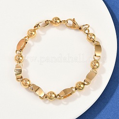 201 Stainless Steel Link Chain Bracelets for Women&nbsp;BJEW-B143-17G
