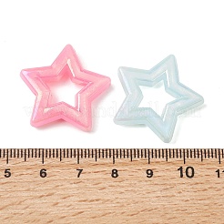 UV Plating Opaque Acrylic Beads&nbsp;OACR-G058-10
